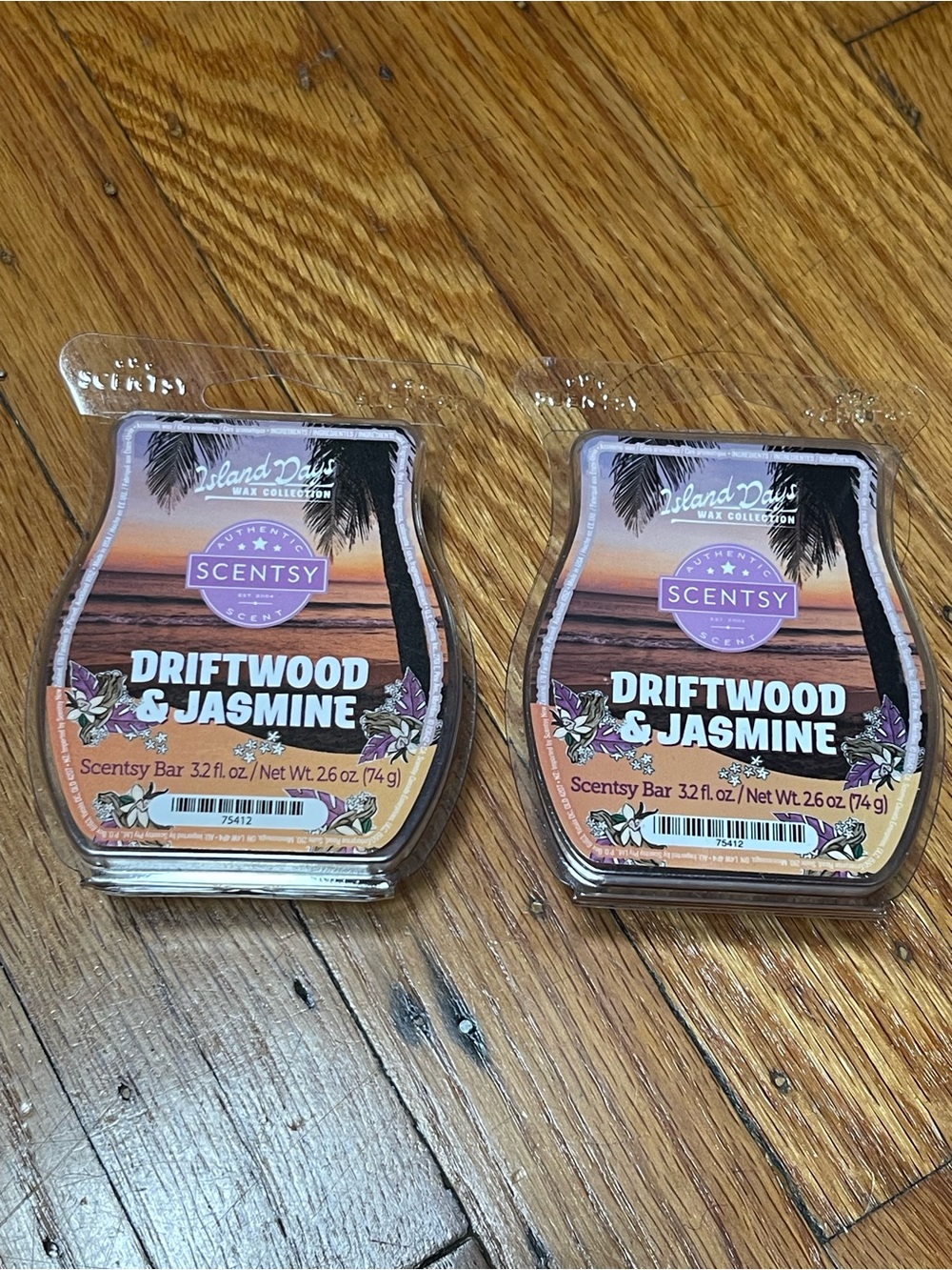Scentsy Driftwood & Jasmine Wax Bars